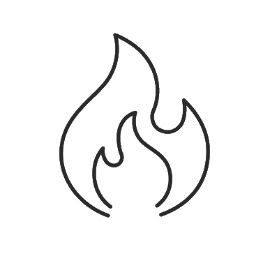 fire line art icon
