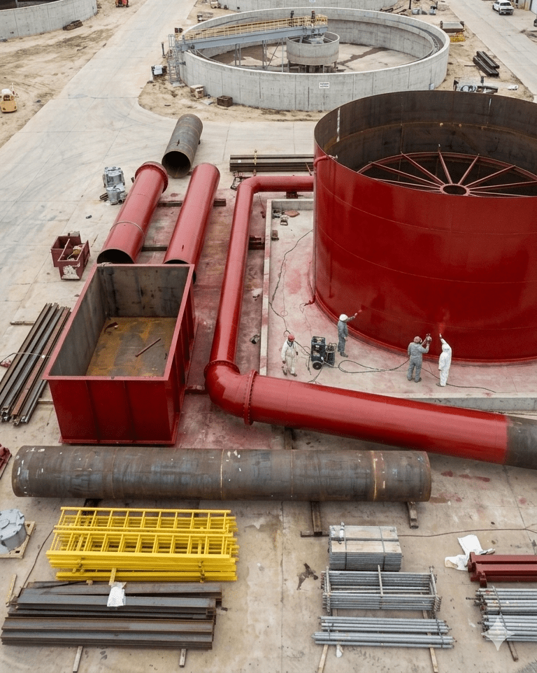 Pipes Coated in Polyurethane Coating
